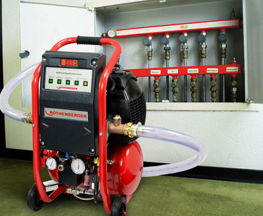 Оборудование для промывки системы отопления - компрессоры и другие установки